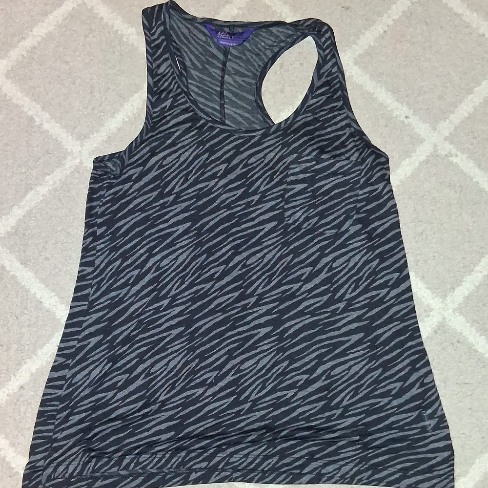 Miley Cyrus & Max Azria Zebra Print Tank Top